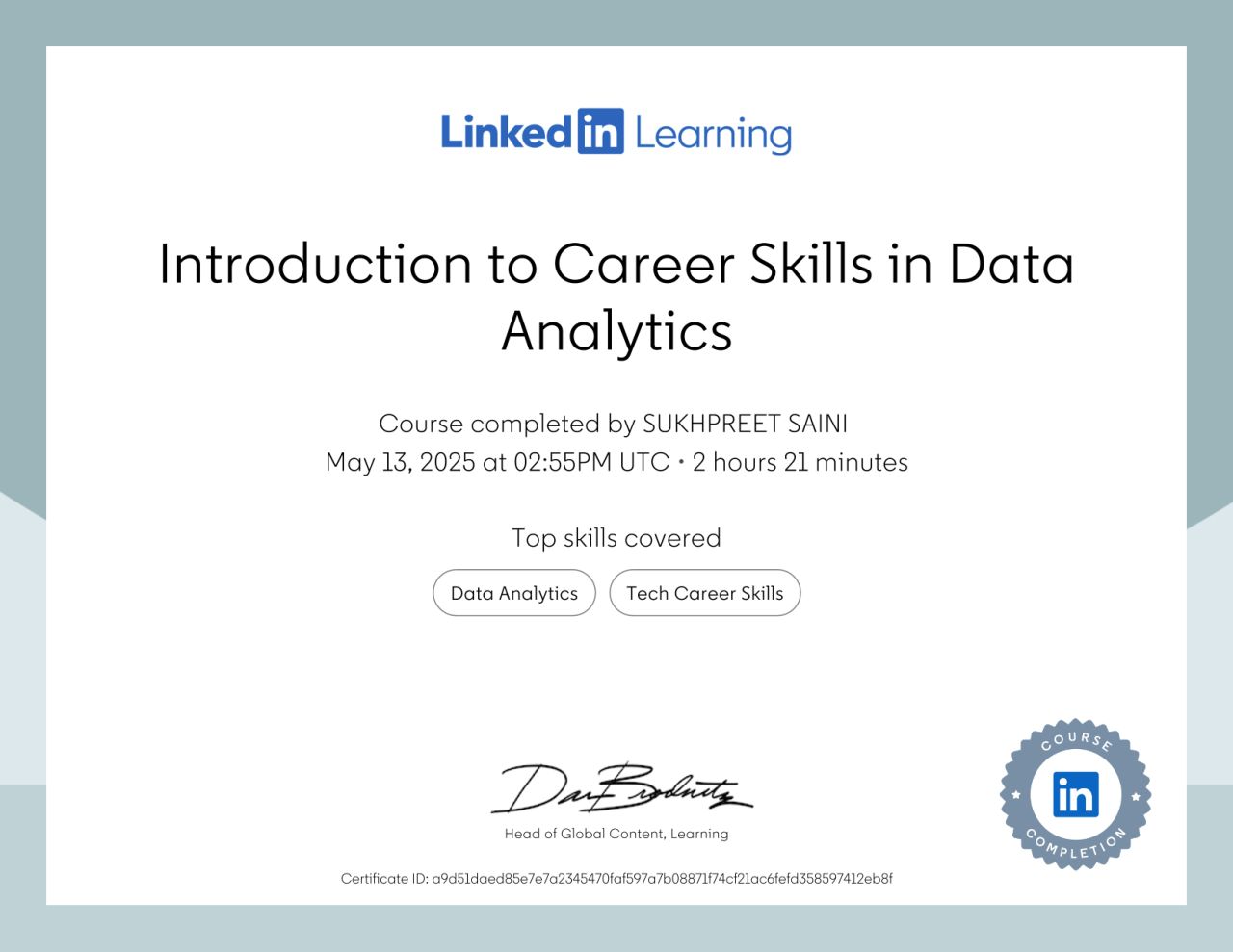 Career Skills in Data Analytics