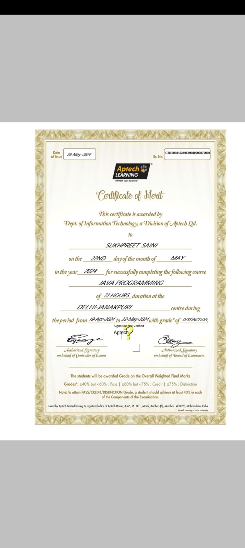 Java Certification