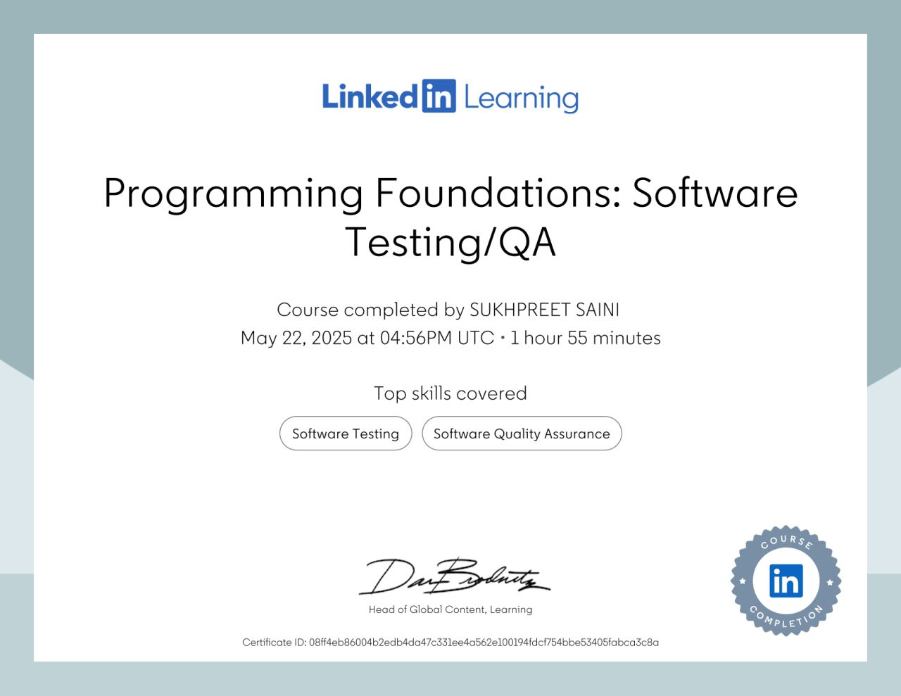 Programming Foundations Software Testing