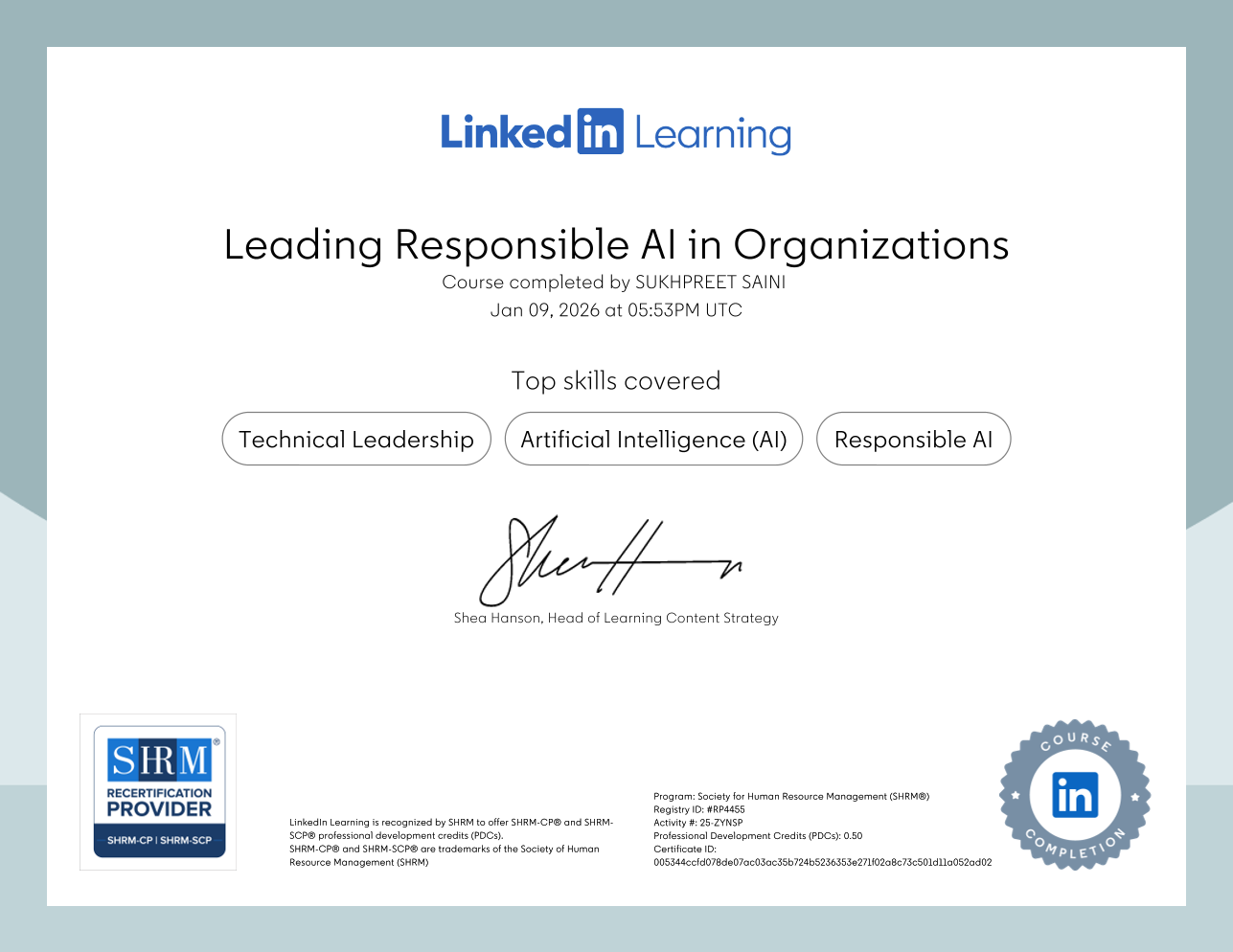 Leading Responsible AI